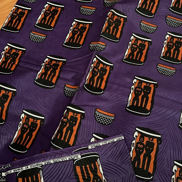 African Fabric Ghana Print Fabric African Wax Print - Picture 4 of 4